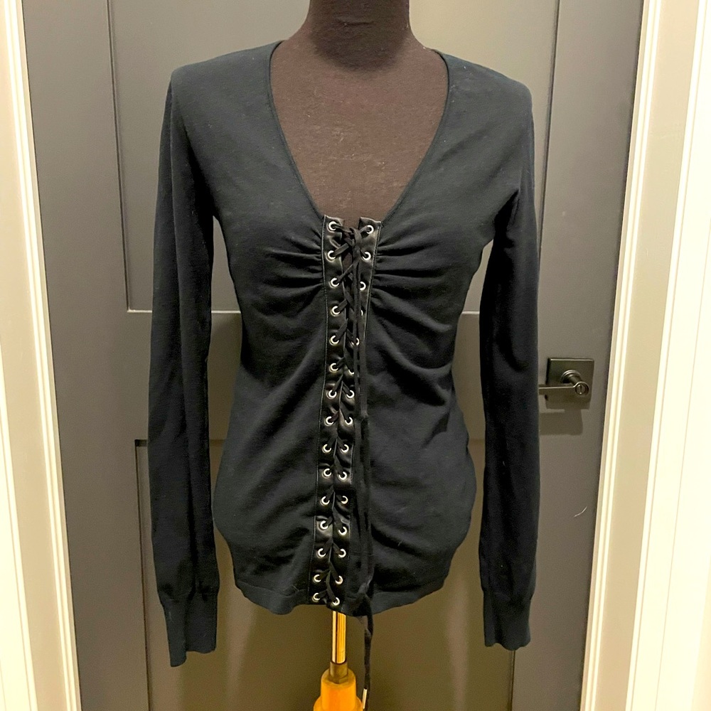 Dolce & Gabbana Lace-Up Sweater
